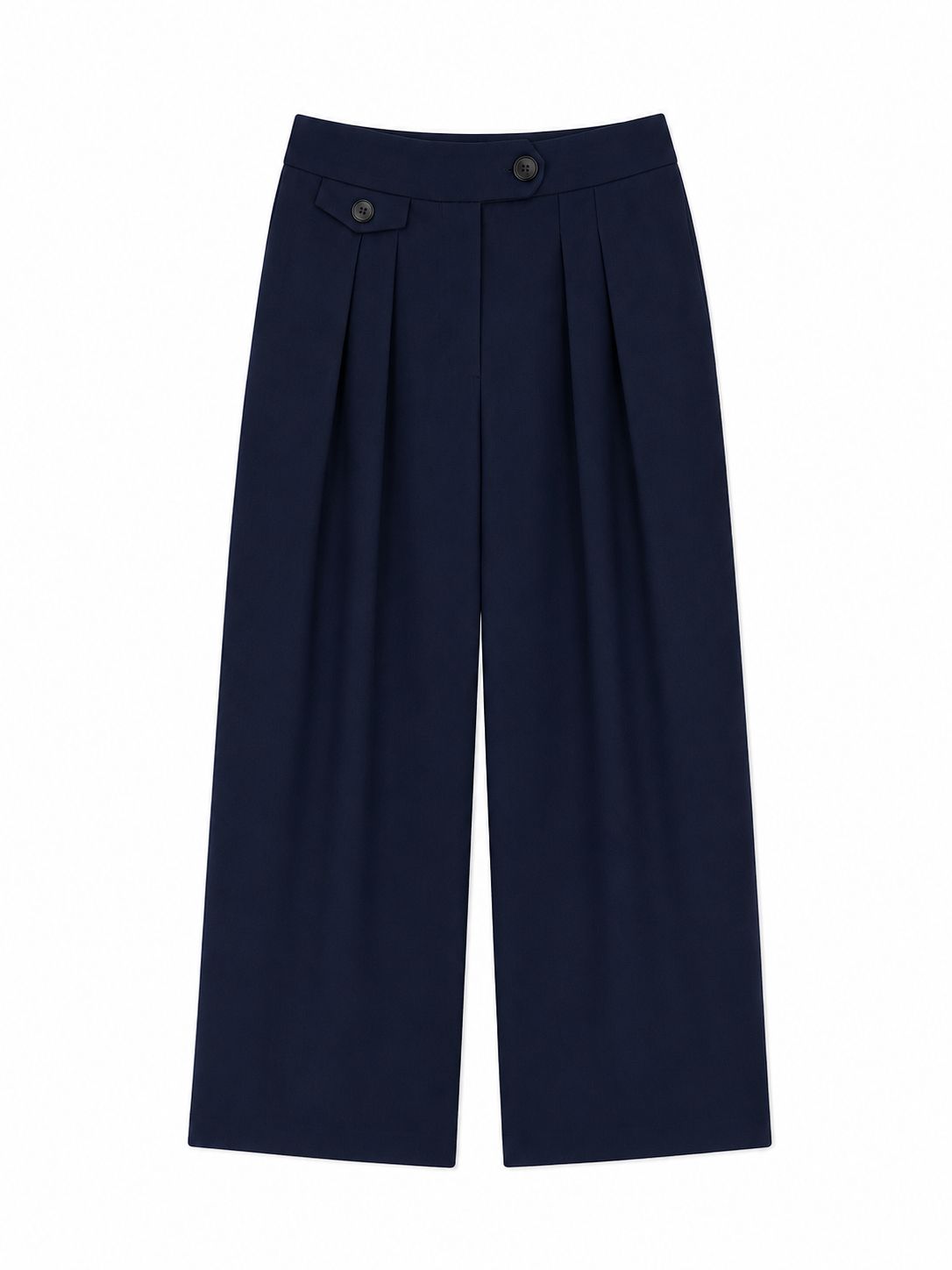 a7491ed5-b71b-41ca-b9b1-a218273b94c7 PANTALONE MISTO LINO CON PINCES - Blau, S