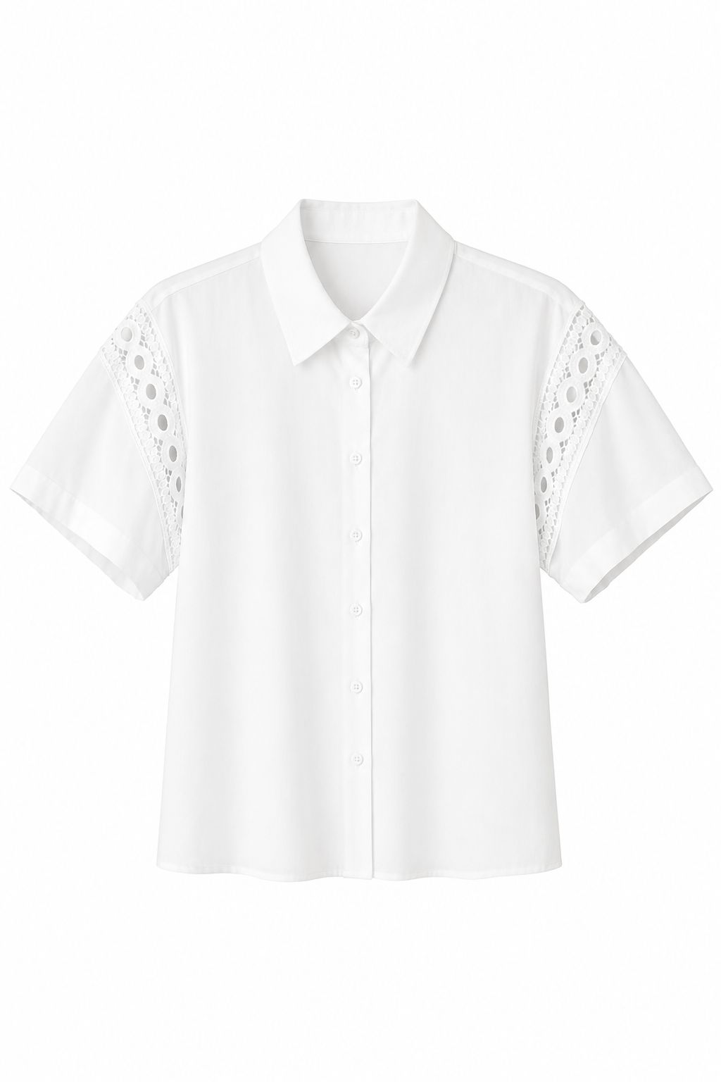 d90d3e26-f635-4a6a-9c71-b10f5673bddd CAMICIA CON INSERTO DI PASSAMANERIA SULLA MANICA - Weiß, S