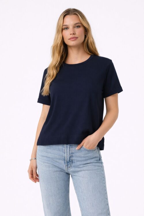 T-SHIRT BASICA IN COTONE