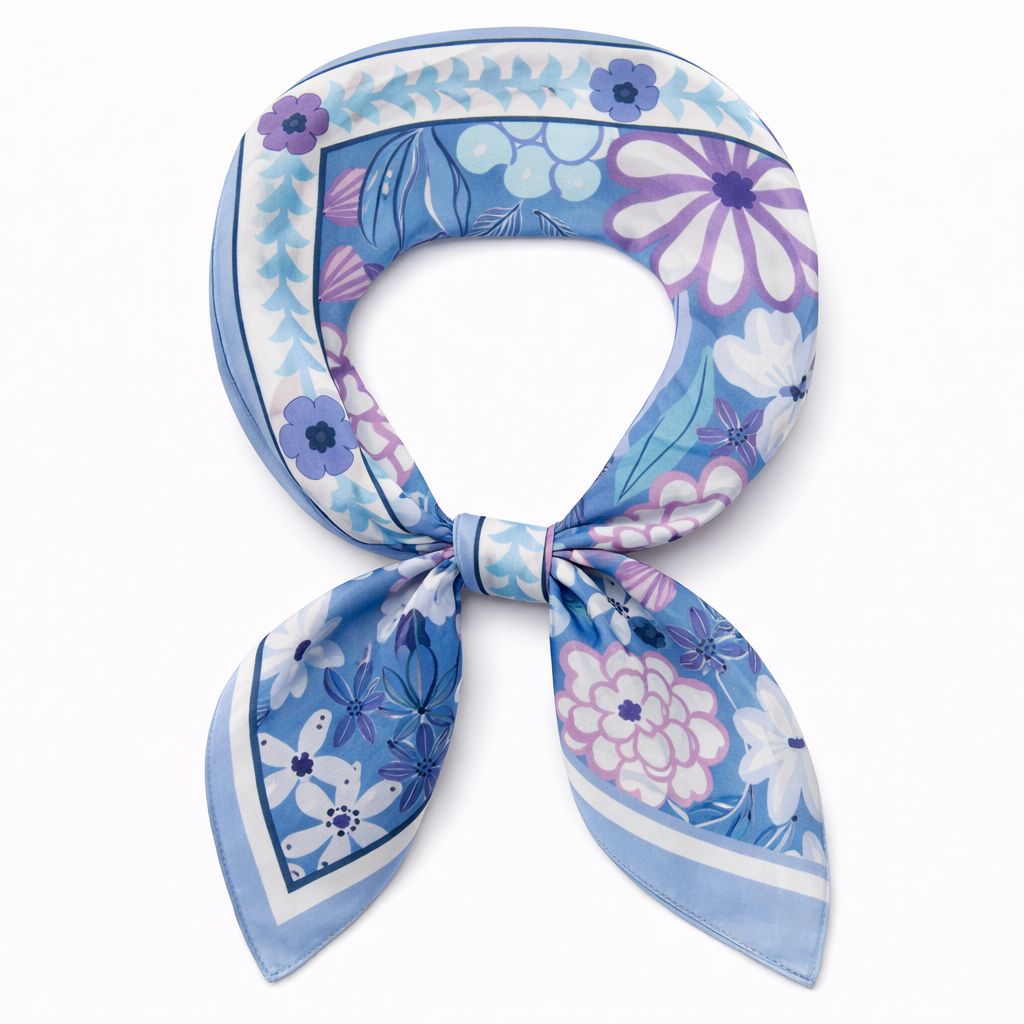 myastreet_1 (1) - Copia FOULARD FANTASIA A FIORI - Blu, TU