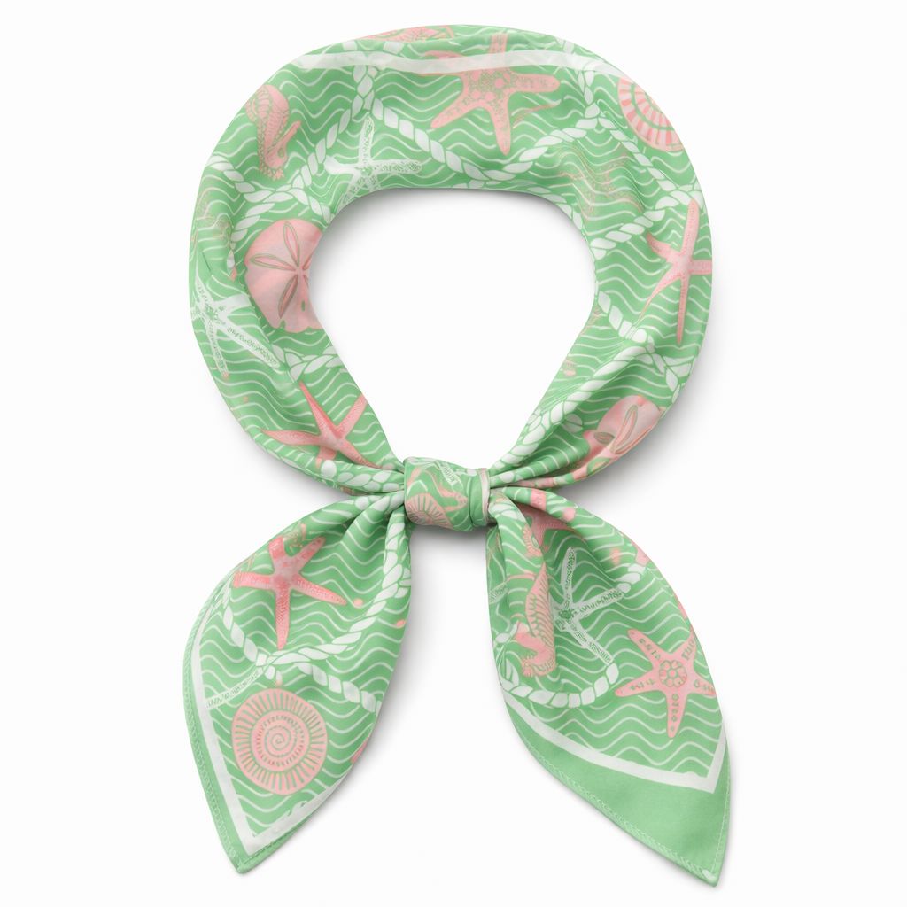 myastreet_1 (5) FOULARD FANTASIA MARINA - Verde, TU