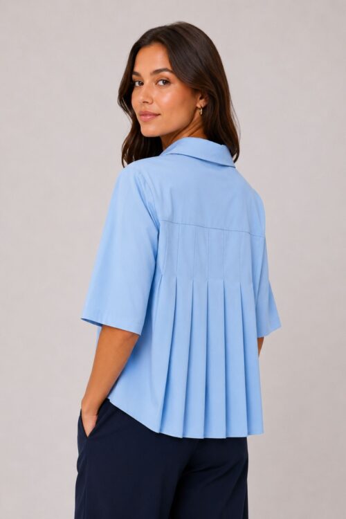 CAMICIA A SCATOLA CON MANICHE 3/4