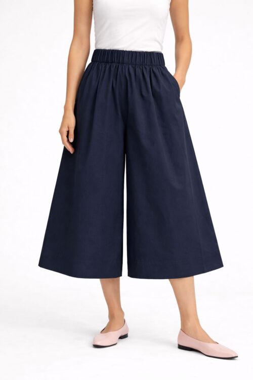 Alternative view of PANTAGONNA CON VITA ELASTICIZZATA