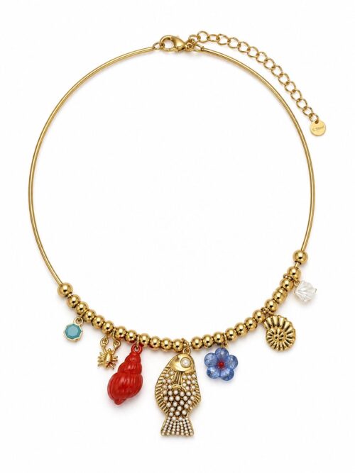 COLLANA CON PENDENTI MARINI