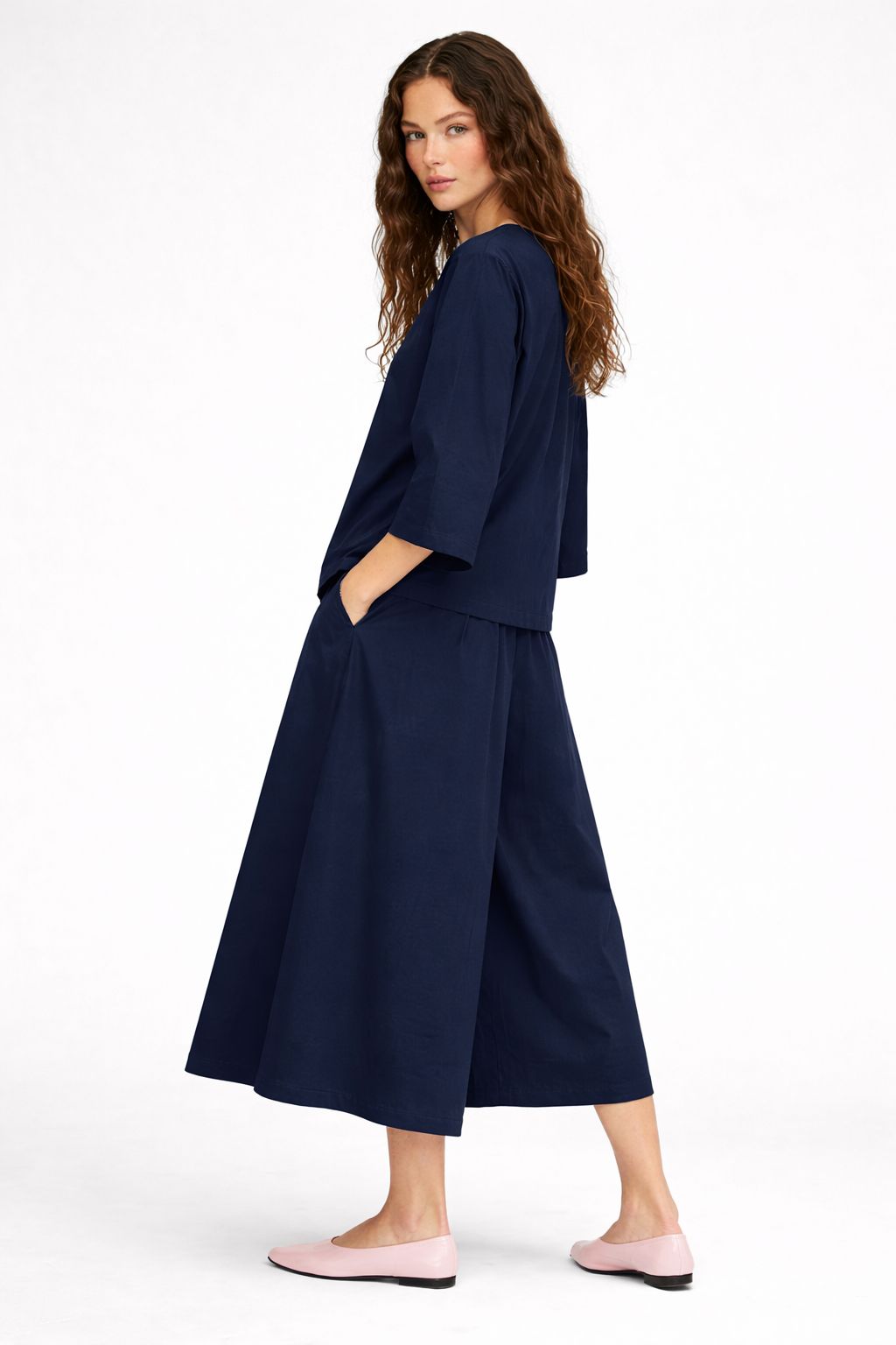 PANTAGONNA CON VITA ELASTICIZZATA - immagine 4