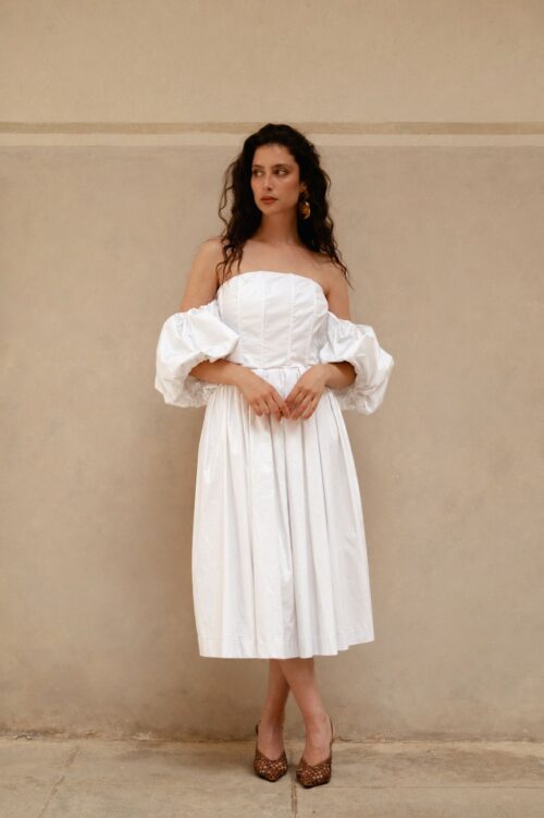 GONNA MIDI AMPIA CON VITA ELASTICIZZATA