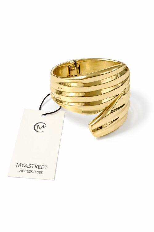 BRACCIALE DORATO EFFETTO CONCHIGLIA