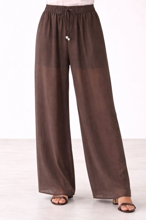 Alternative view of PANTALONI OVERSIZE IN LYONCELL