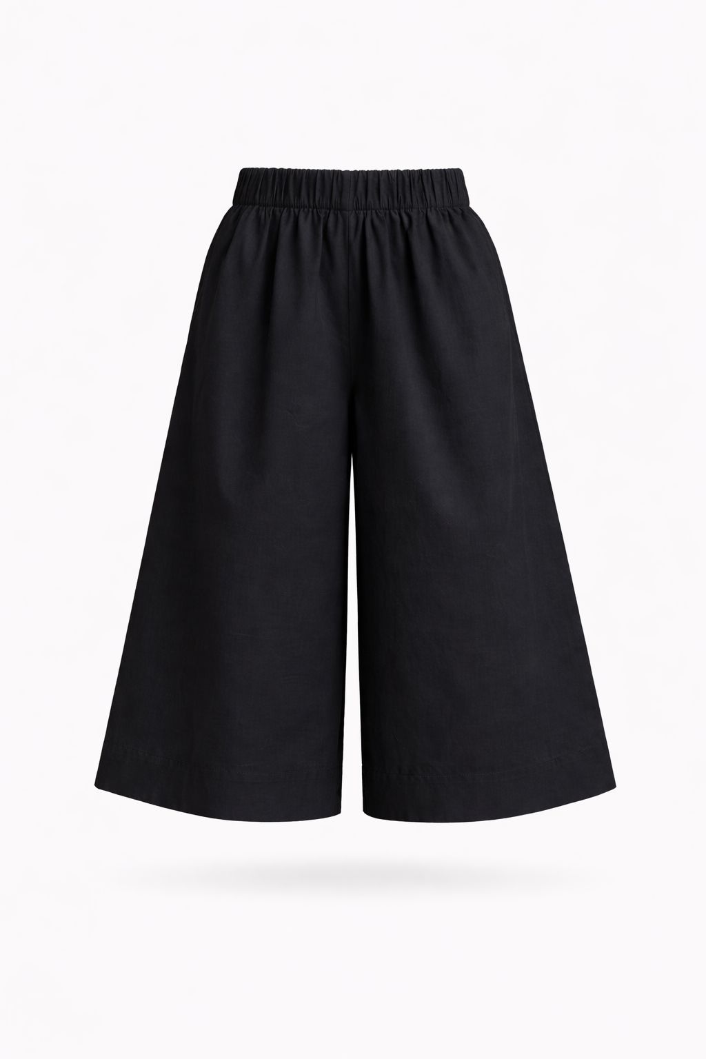 893cdebe-5852-492f-b7e1-1a7df6ea4738 PANTAGONNA CON VITA ELASTICIZZATA - Nero, S