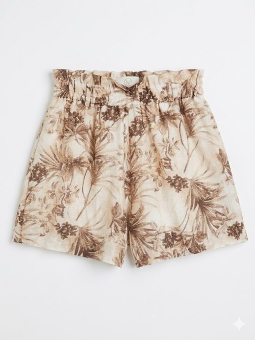 SHORTS CON ELASTICO IN VITA STAMPA FLOREALE