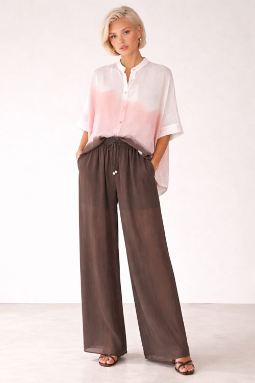 PANTALONI OVERSIZE IN LYONCELL