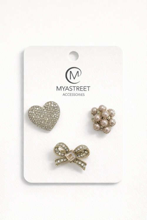 Alternative view of SET SPILLE CUORE E FIOCCO