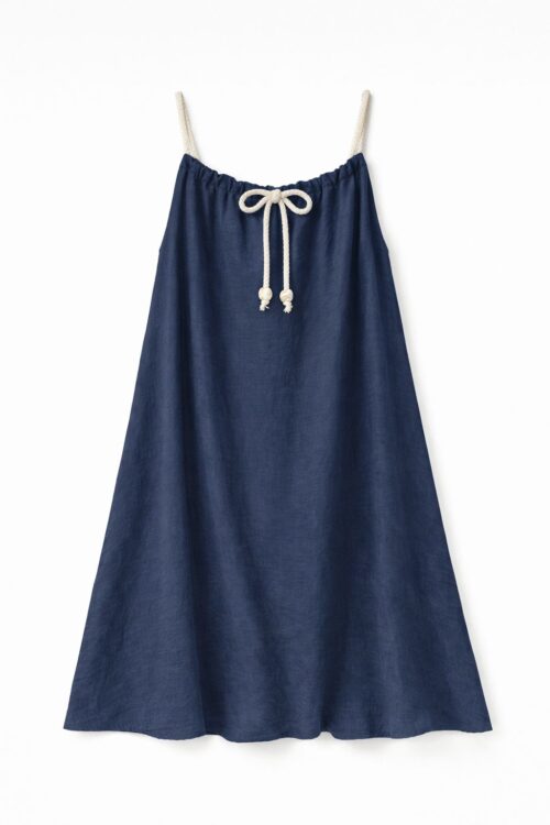 Alternative view of ABITO CON SPALLINE E CHIUSURA IN CORDA REGOLABILE