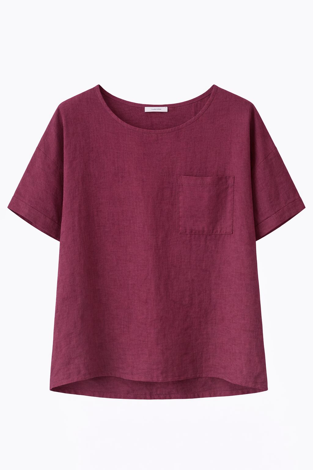 BCO.b63f8dde-e997-4930-a917-2b37cd7176ea BLUSA A MANICHE CORTE IN MISTO LINO - Indien, S