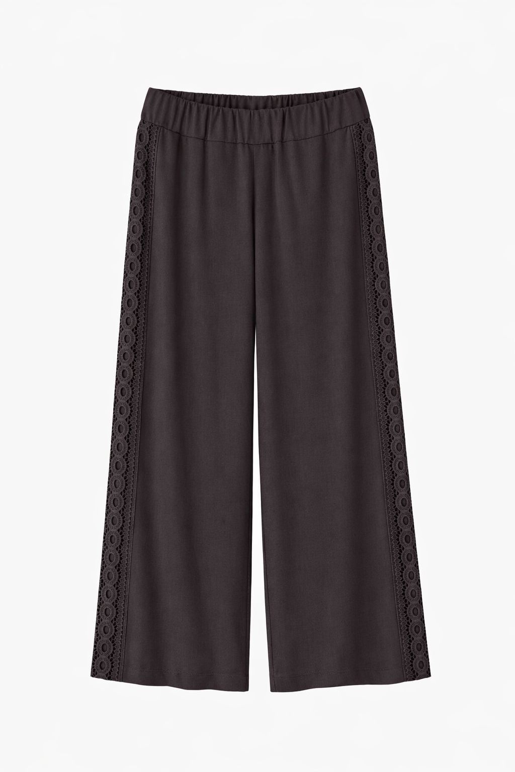 PANTALONI CON INSERTO DI PASSAMANERIA LATERALE