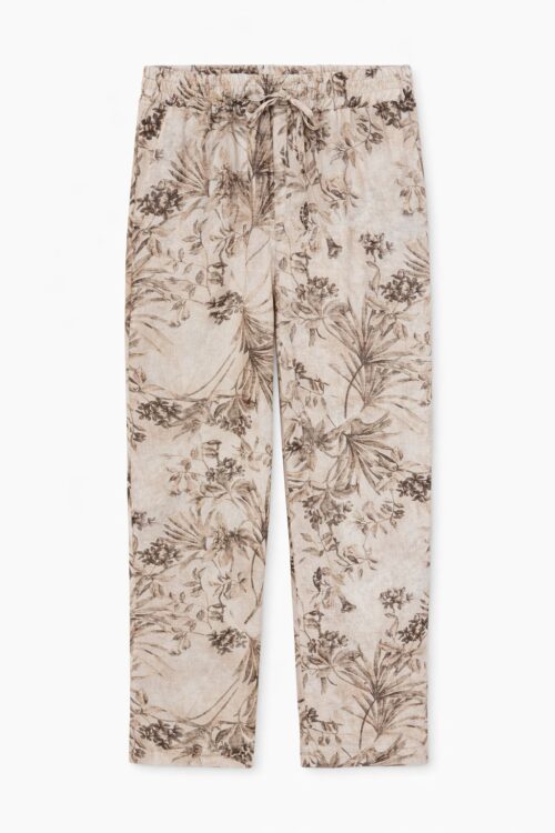 PANTALONI STAMPA FLOREALE CON COULISSE