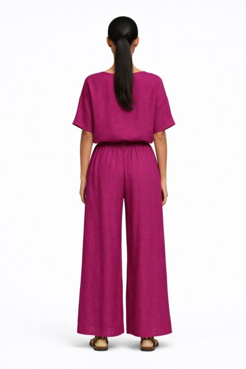 Alternative view of PANTALONI IN MISTO LINO