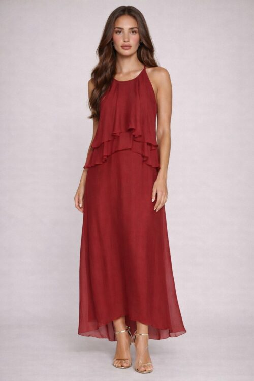 ABITO IN MISTO SETA CON BALZE