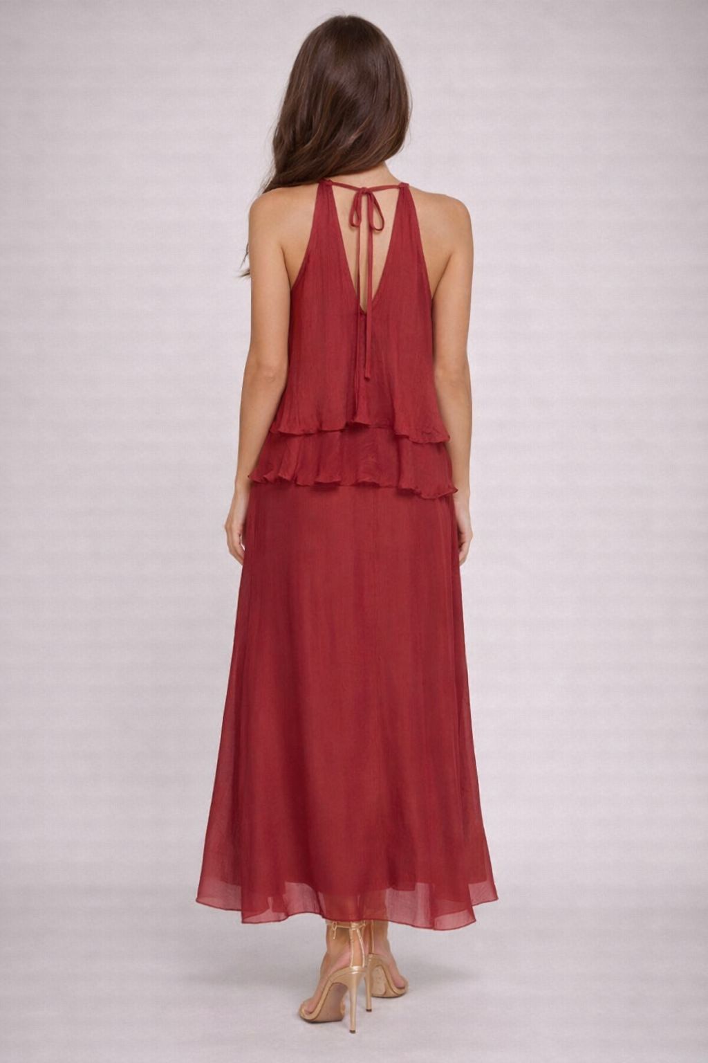 ABITO IN MISTO SETA CON BALZE - immagine 3