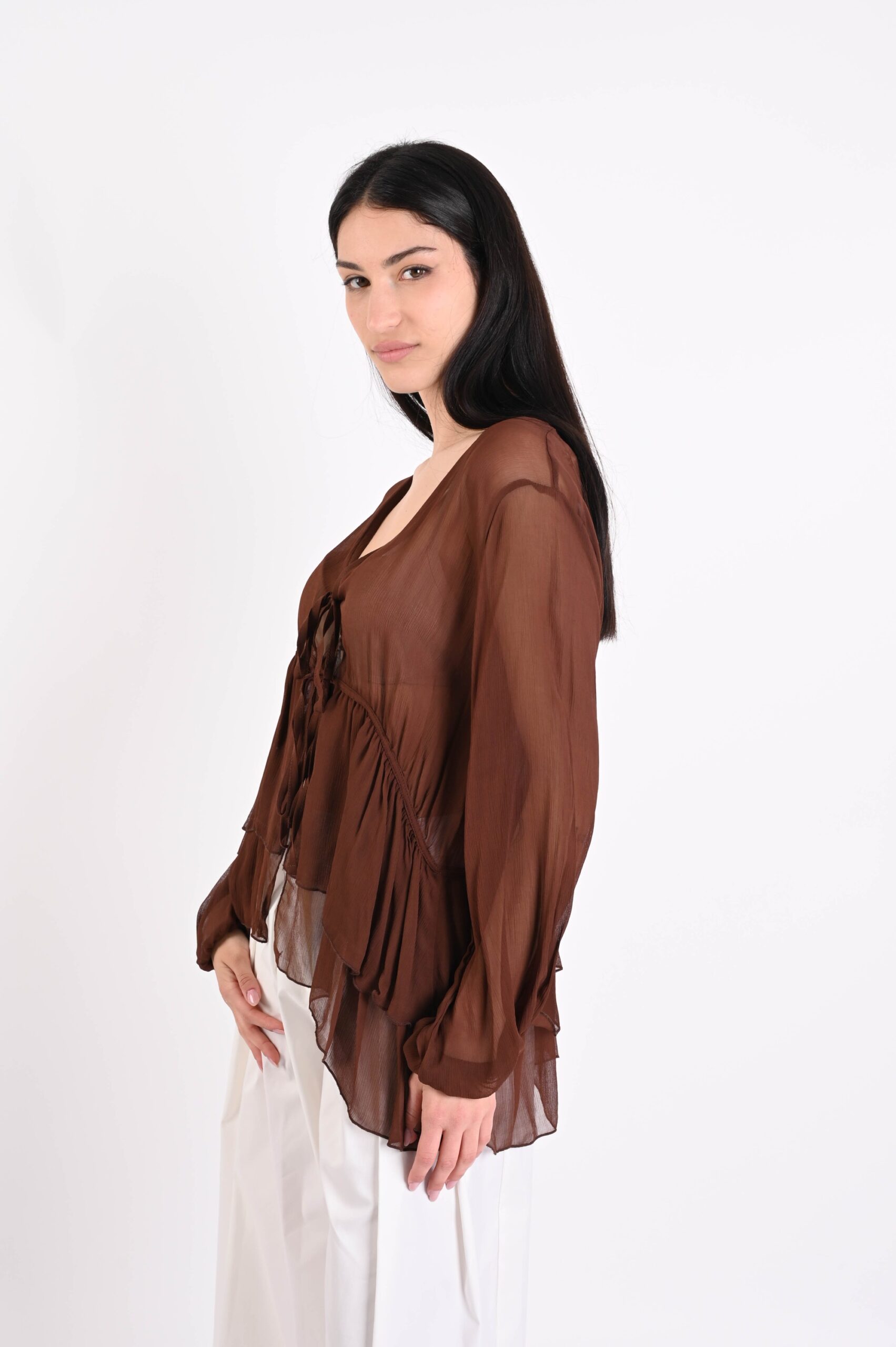 CAMICIA CON LACCETTI SUL DAVANTI – Bild 8