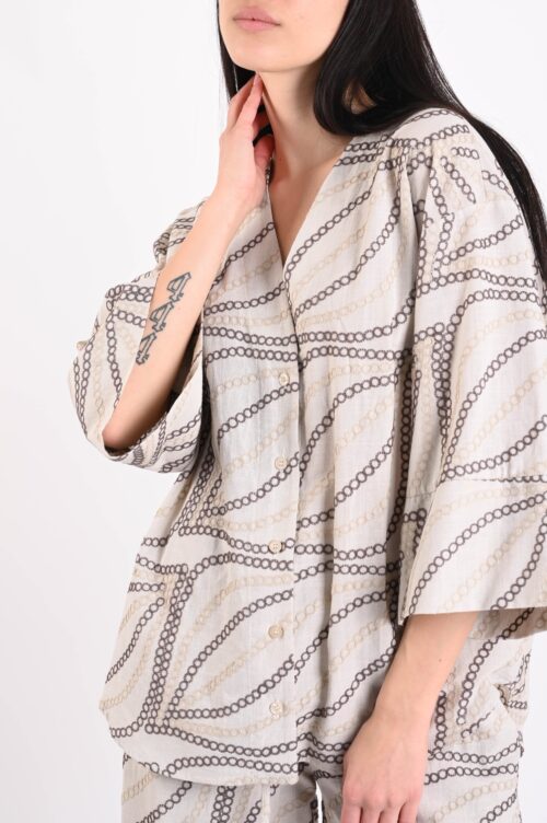 CAMICIA CON CERCHI RICAMATI