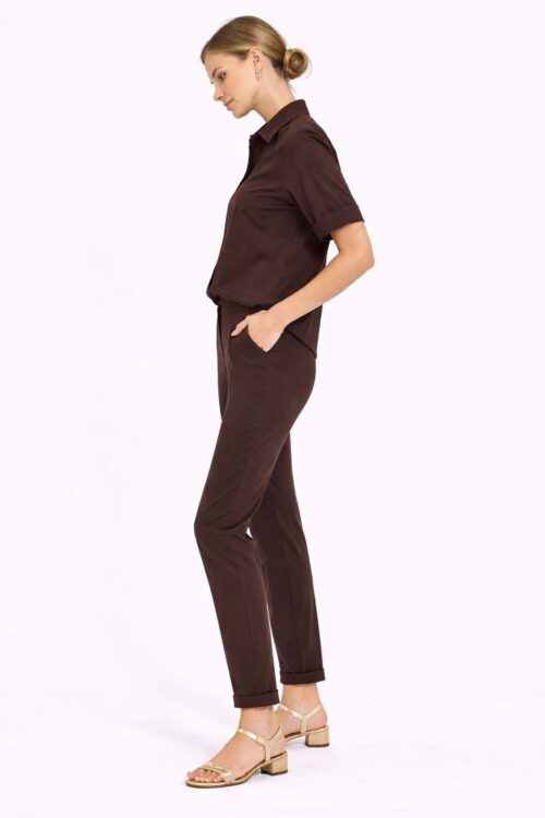 Alternative view of PANTALONI CHINO IN VISCOSA