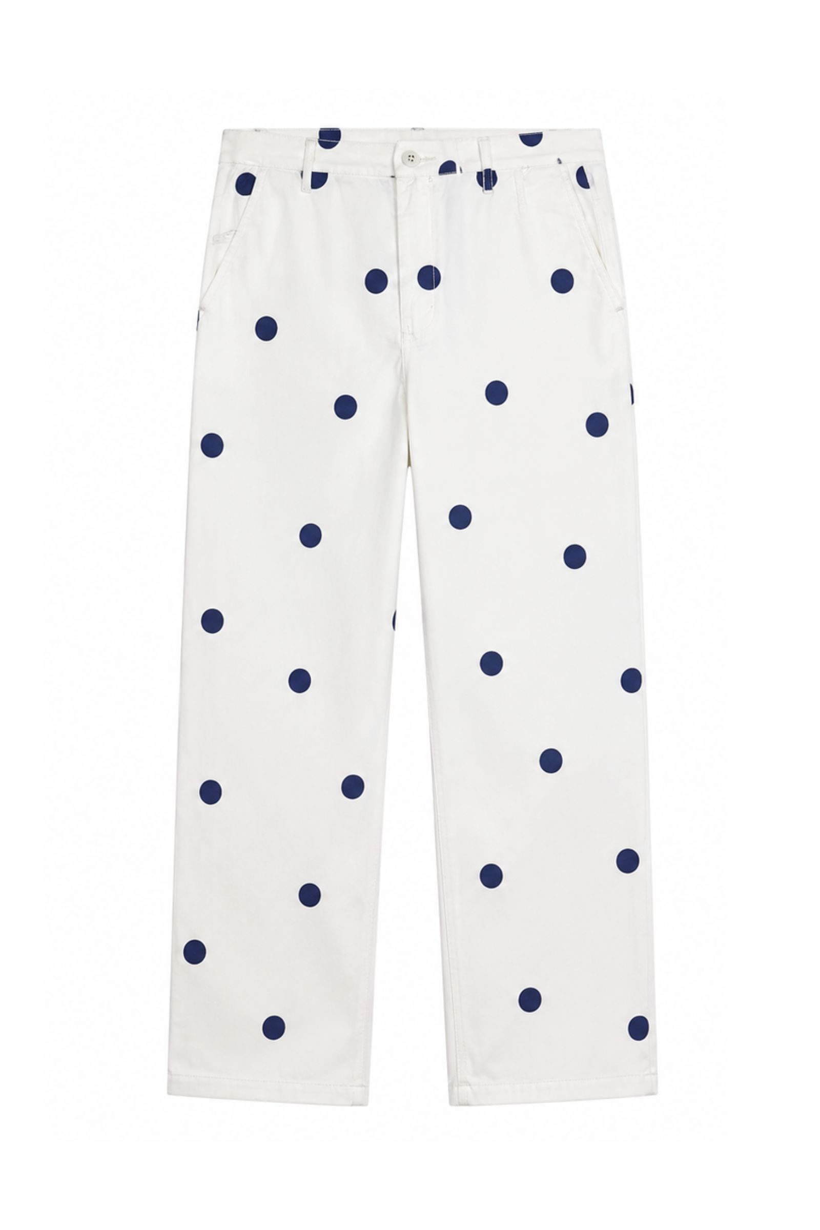Progetto senza titolo (40) PANTALONI A POIS - Bianco, XS