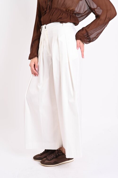 Alternative view of PANTALONI AMPI CON PINCES