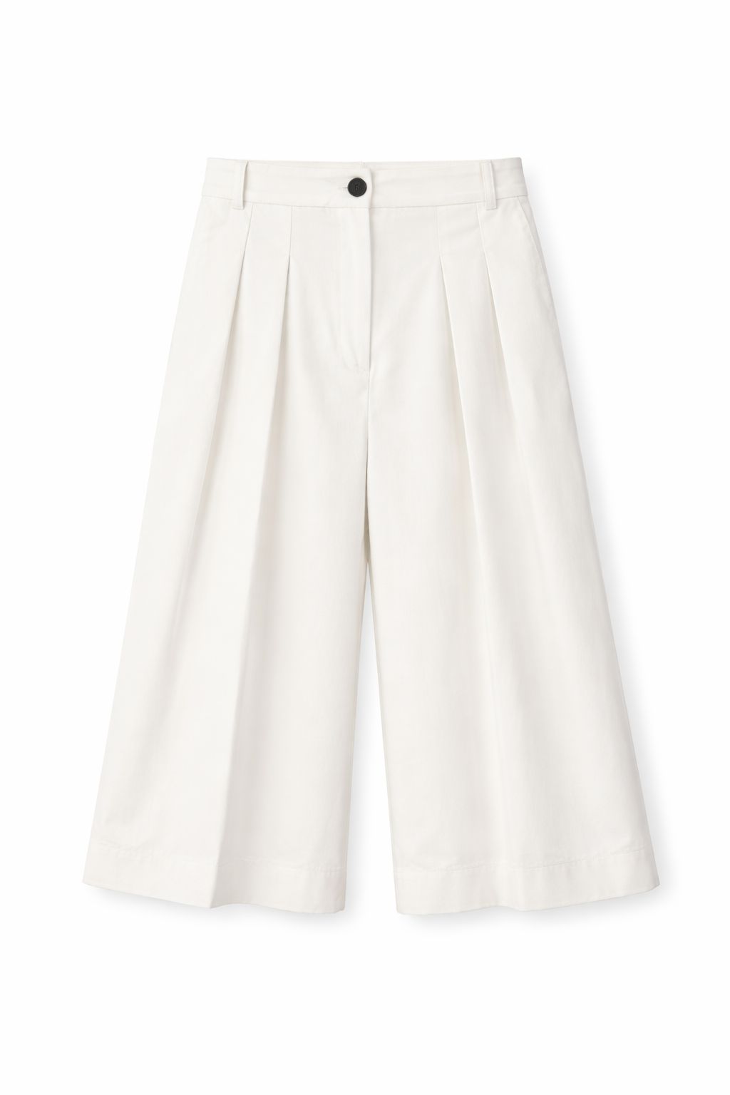 SCP992-06_BIANCO PANTALONI AMPI CON PINCES - White, S