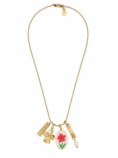 COLLANA CON CIONDOLI FLOREALI