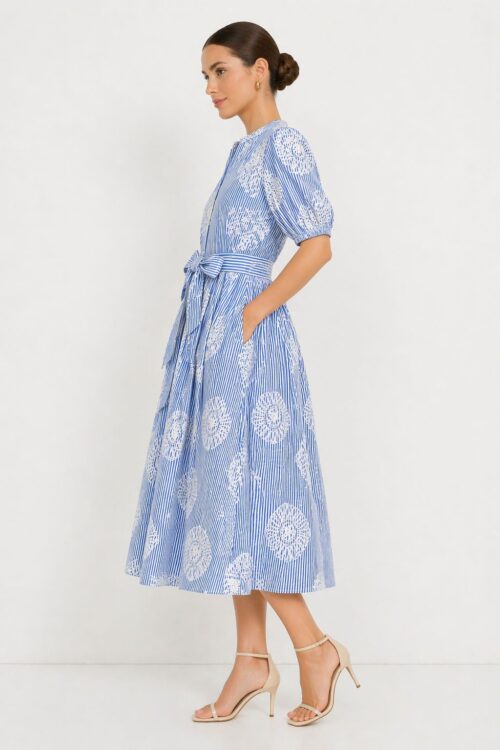 Alternative view of ABITO CHEMISIER CON RICAMI