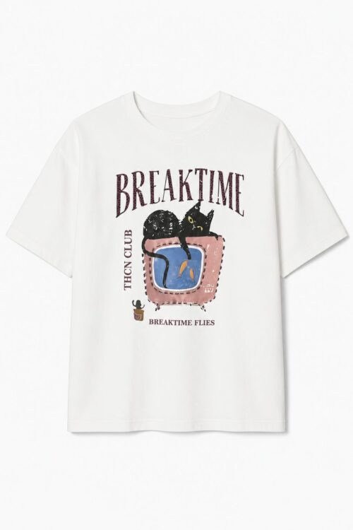 T-SHIRT STAMPA "BREAKTIME"