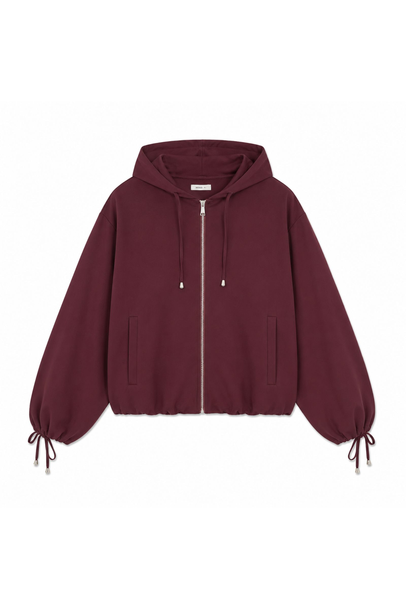 1 GIACCA BOMBER LEGGERA CON ZIP - Bordeaux, S