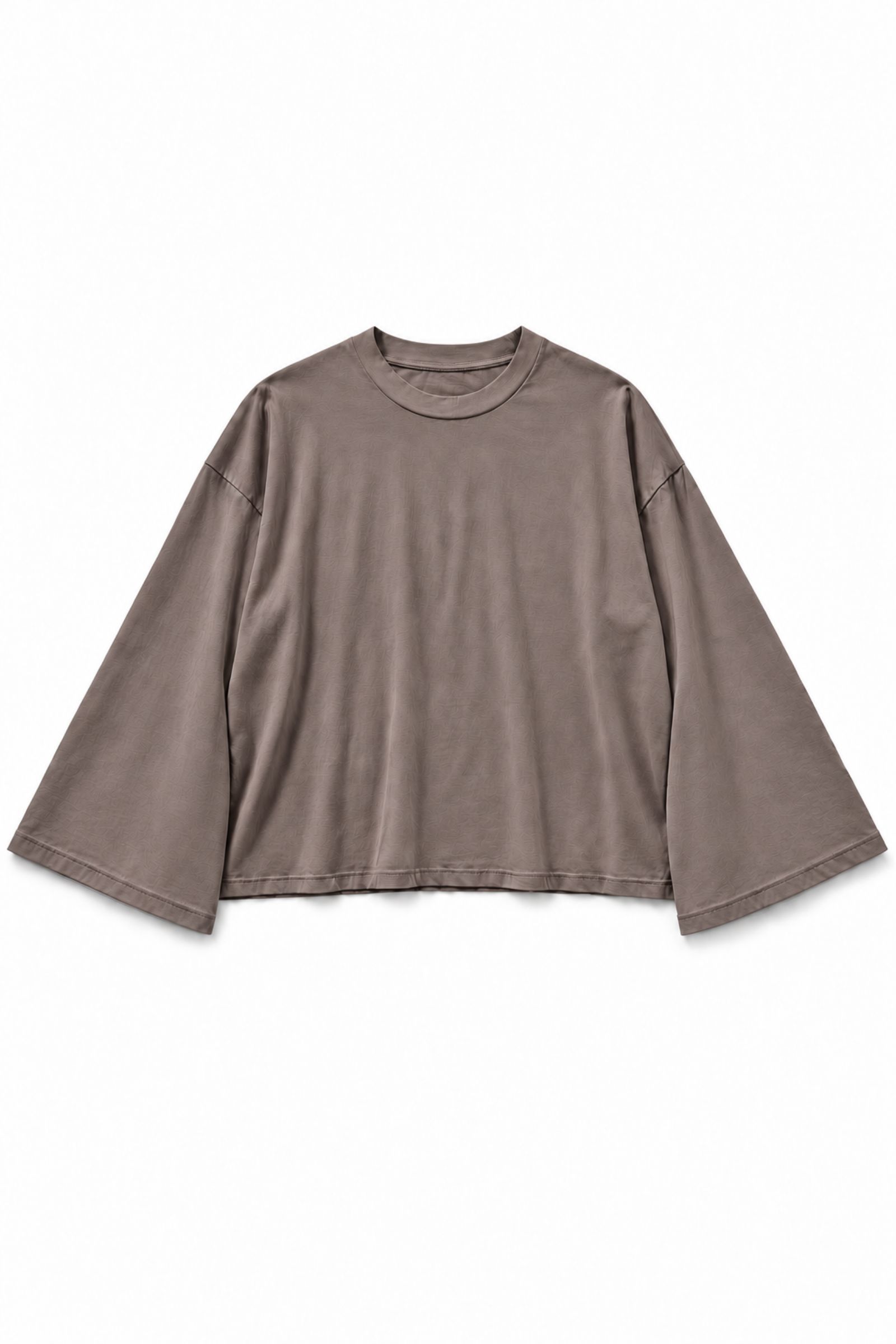 12 T-SHIRT OVERSIZE A MANICHE LUNGHE AMPIE - Moro, TU