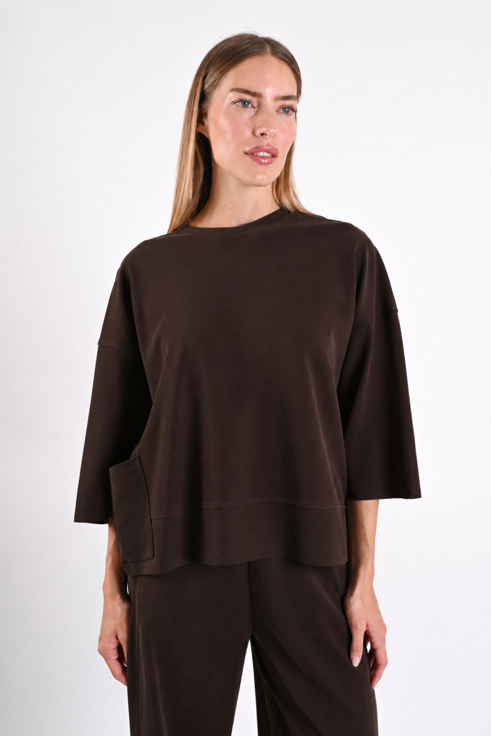 14 MAGLIA MORBIDA CON MANICHE A 3/4 - Moro, S