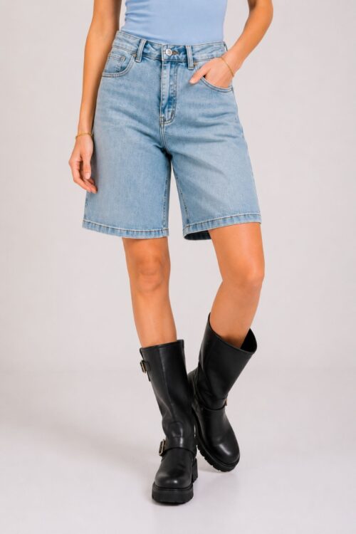 Alternative view of BERMUDA IN DENIM A VITA ALTA