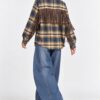 CAMICIA IN FLANELLA A QUADRI CON FRANGE - immagine 4