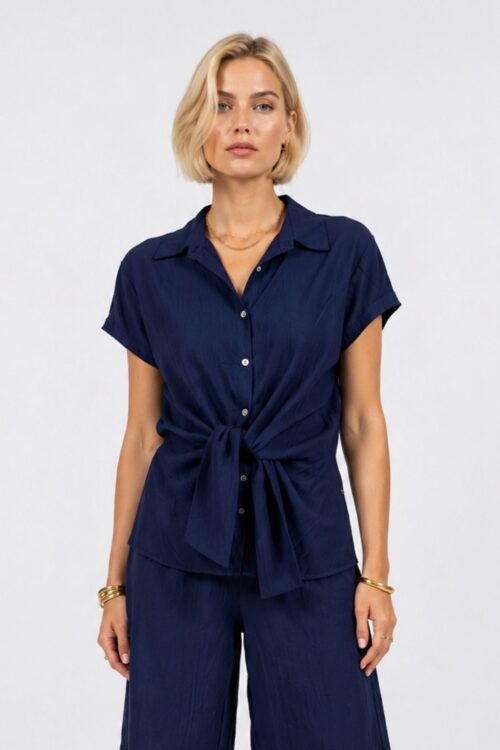 CAMICIA CON NODO SUL DAVANTI