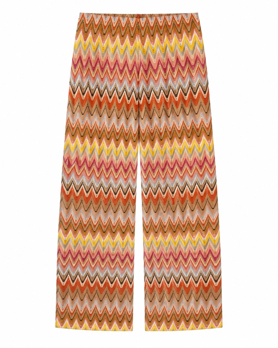 1a9c0384-7d73-4222-93a5-2a9b672a2858 PANTALONE IN MAGLIA TRAFORATA FANTASIA - Arancio, S
