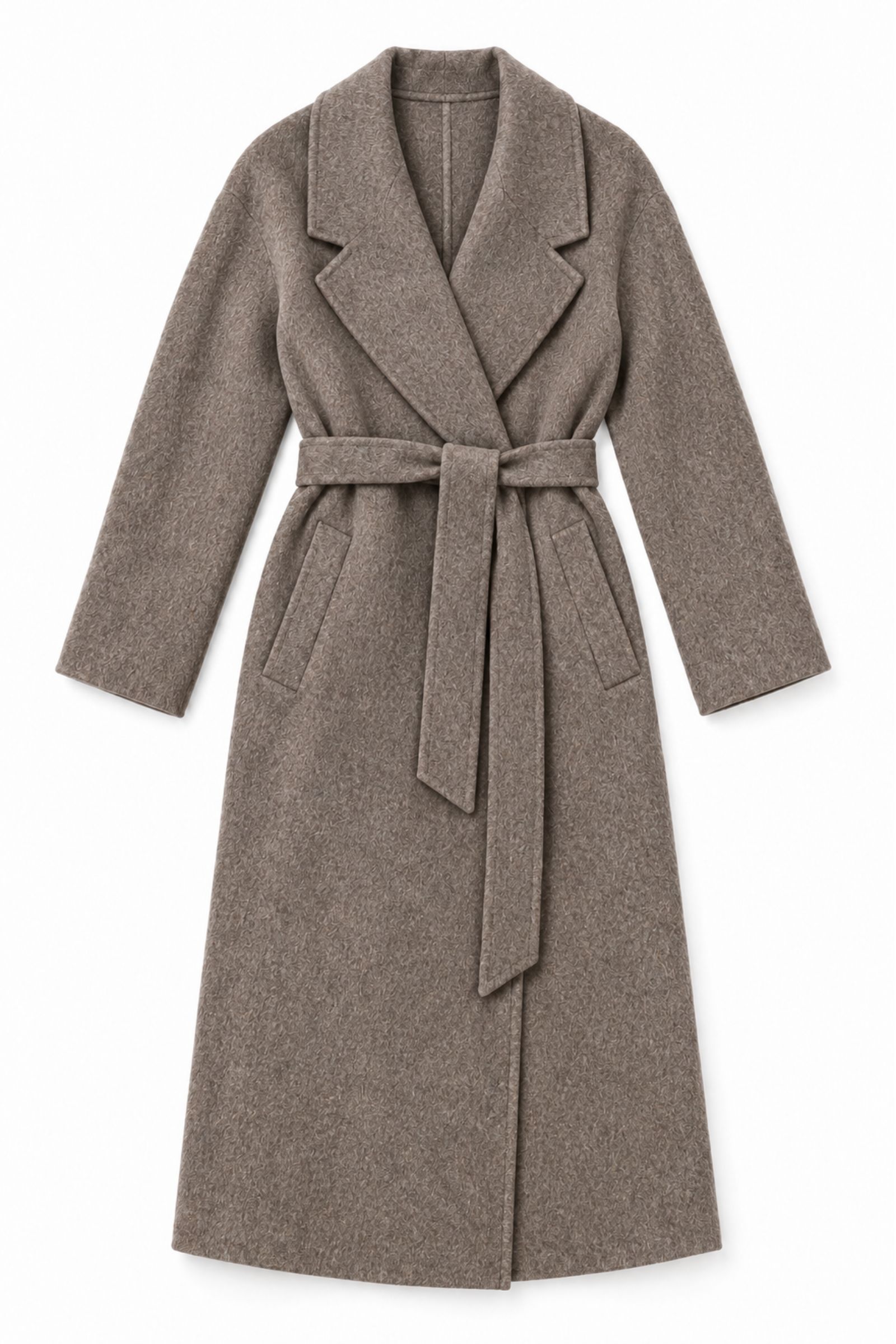 2 CAPPOTTO LUNGO CON CINTURA IN VITA - Moro, S