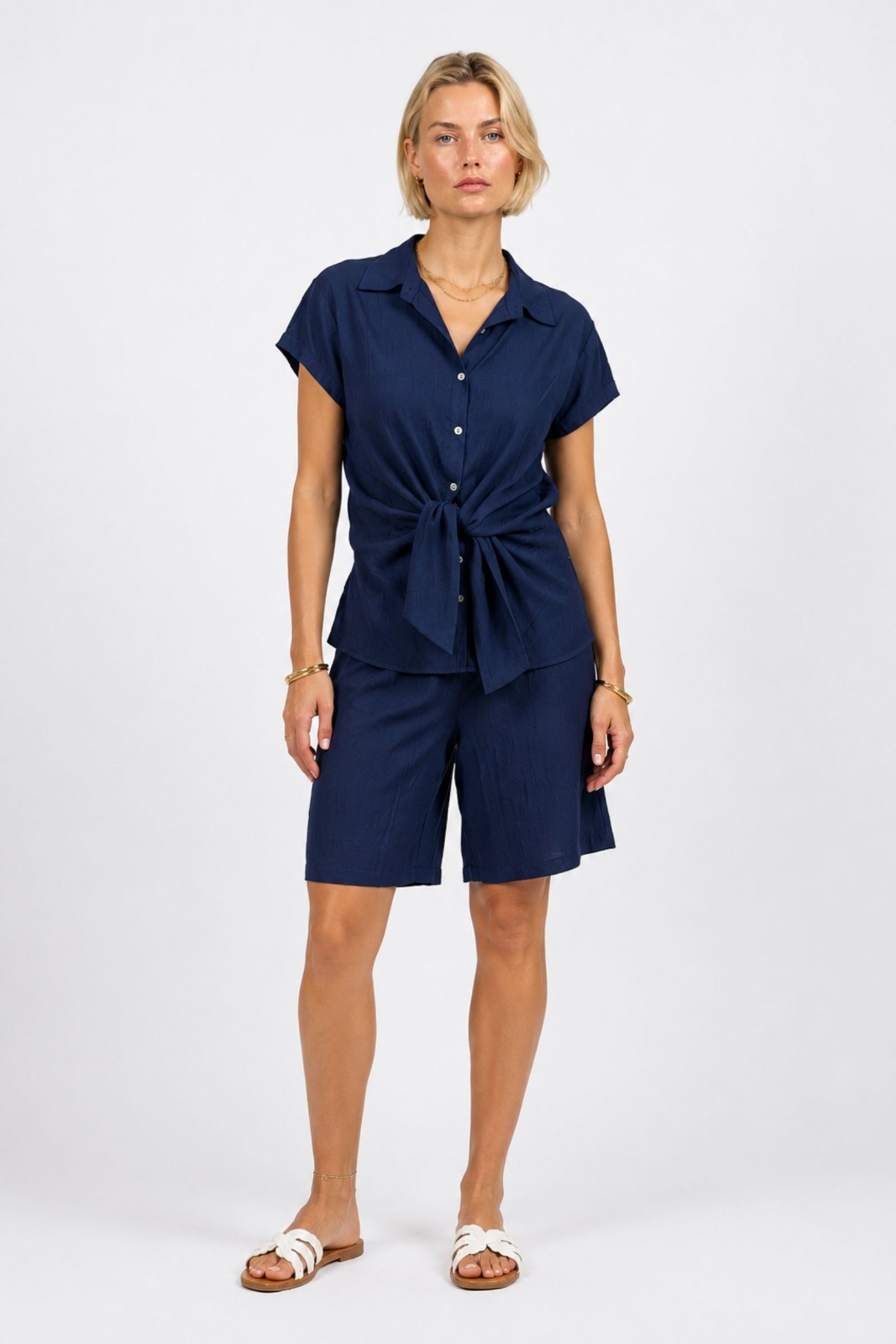CAMICIA CON NODO SUL DAVANTI - immagine 4
