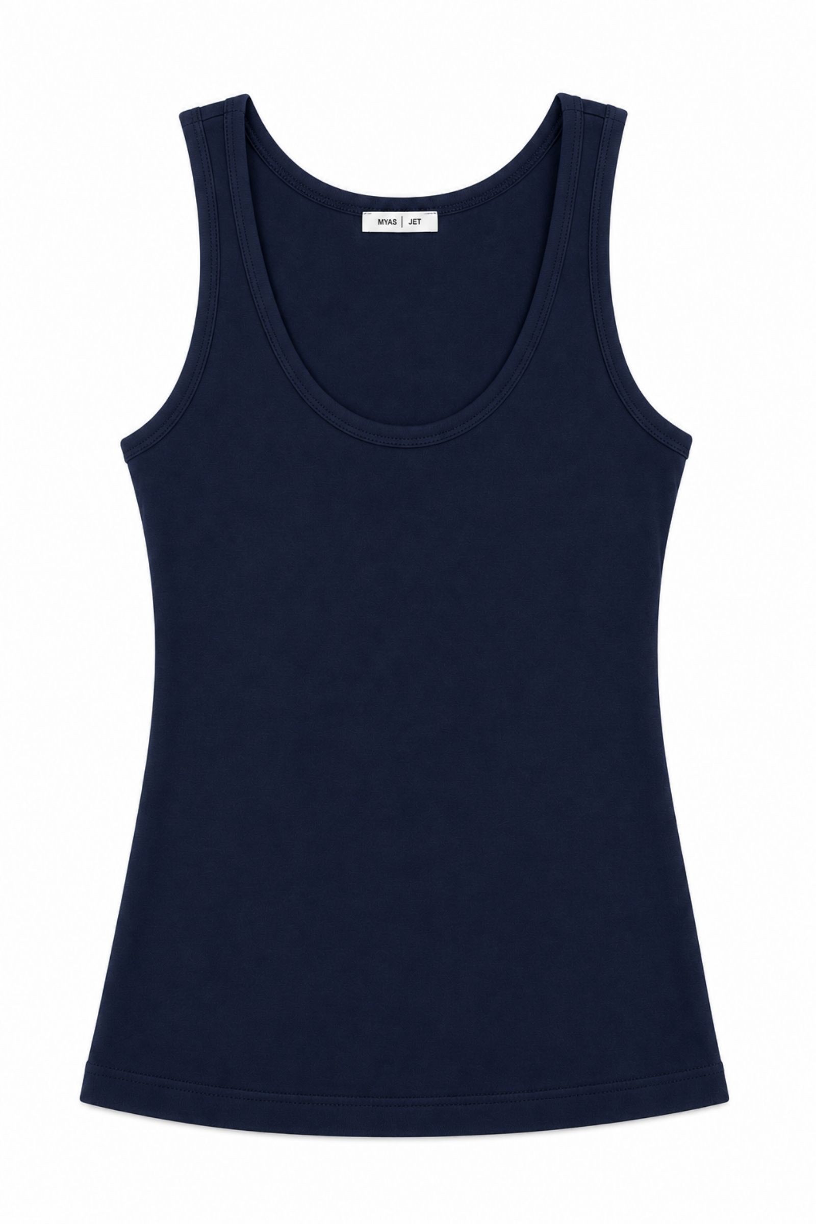 26 CANOTTA BASIC GIROCOLLO DONNA - Μπλε, TU