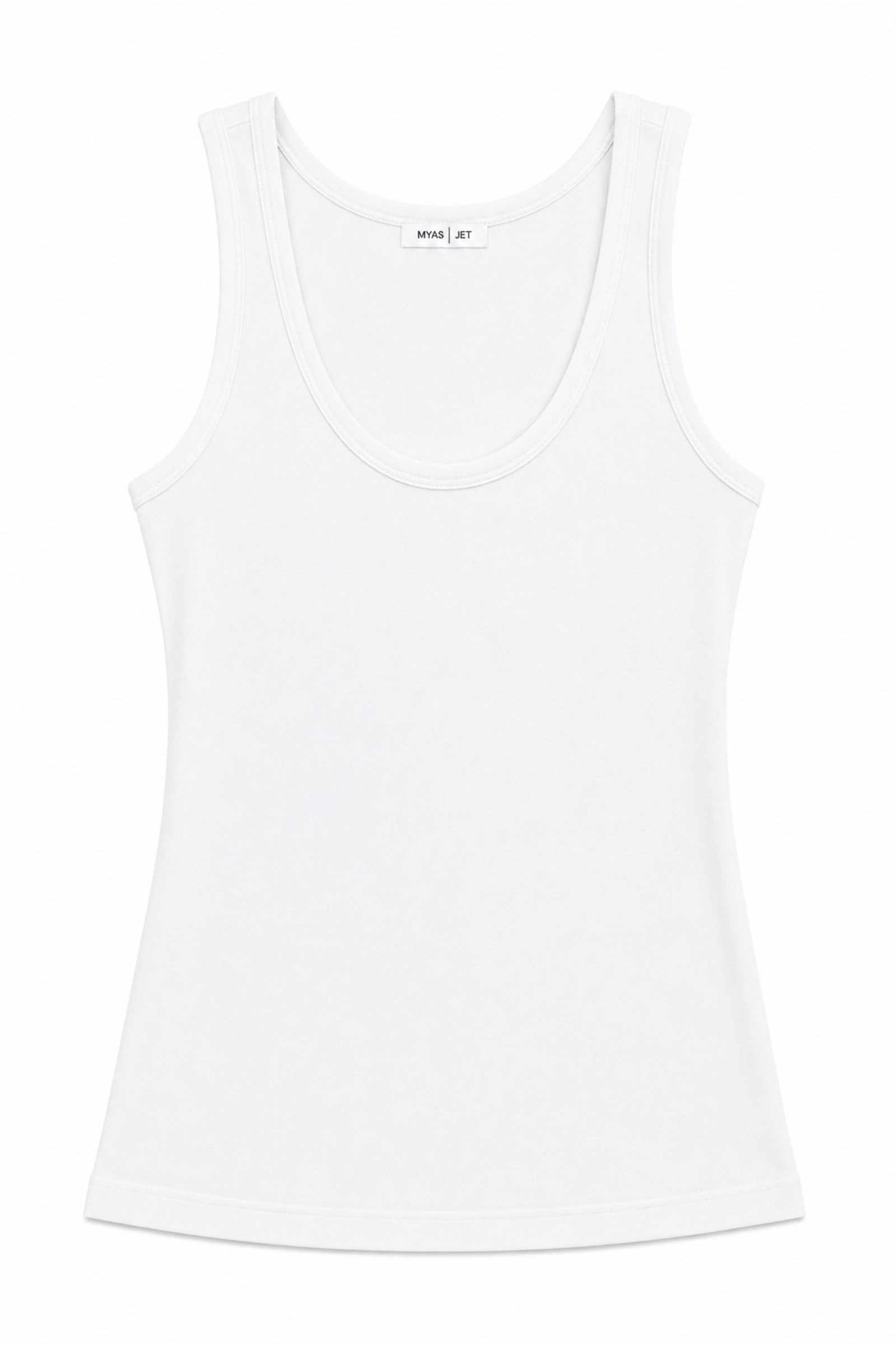 29 CANOTTA BASIC GIROCOLLO DONNA - Λευκό, TU