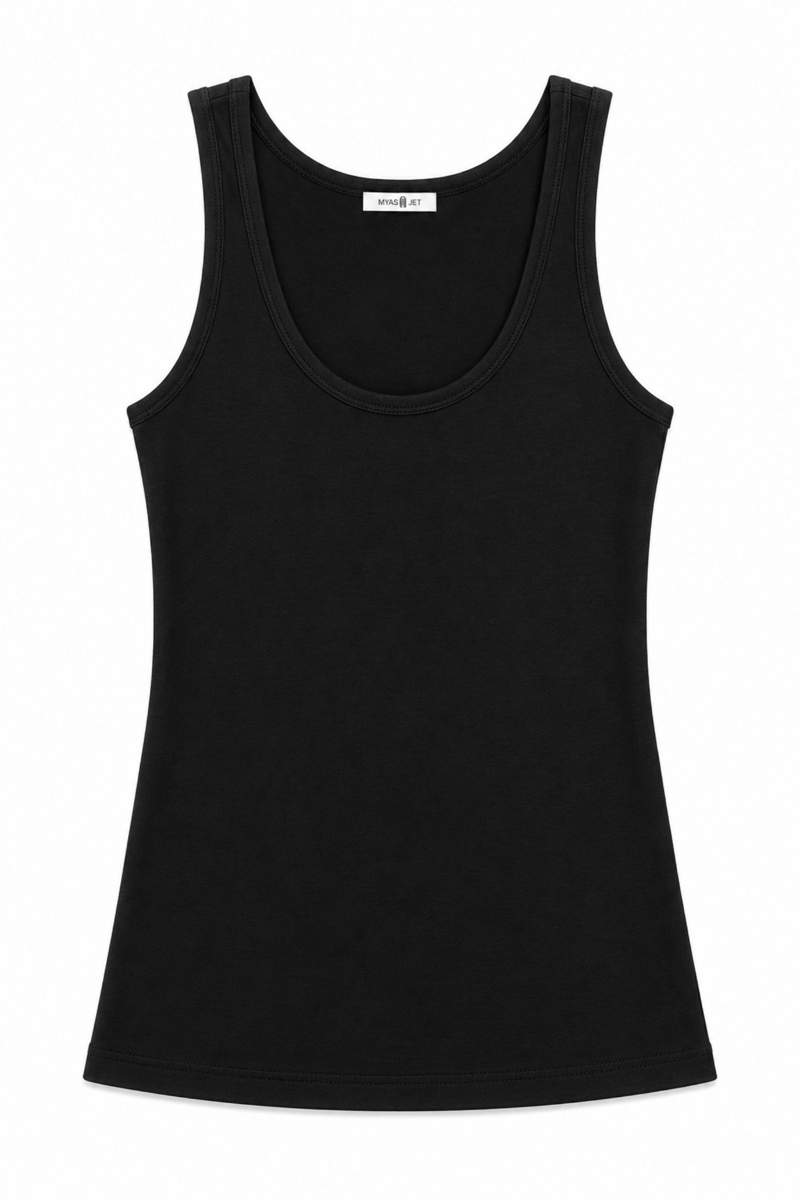 31 CANOTTA BASIC GIROCOLLO DONNA - Μαύρος, TU