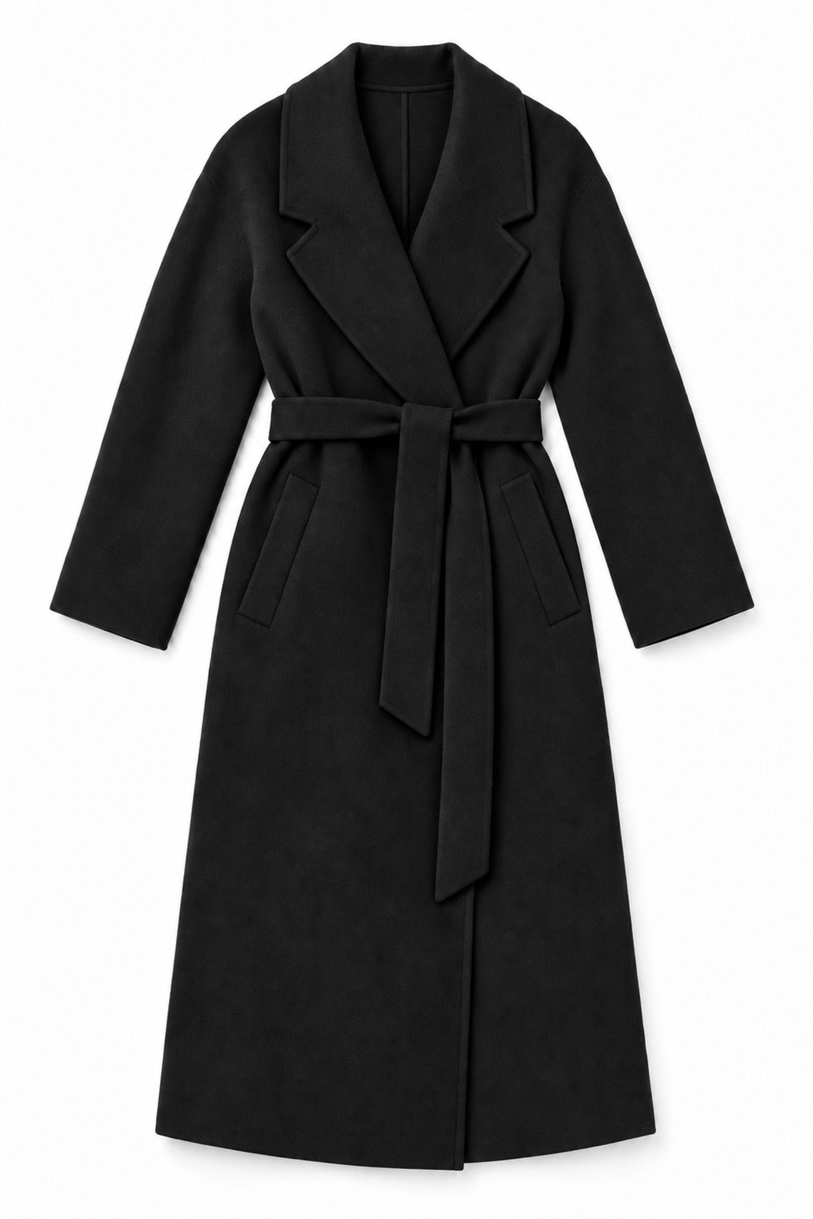 5 CAPPOTTO LUNGO CON CINTURA IN VITA - Nero, S