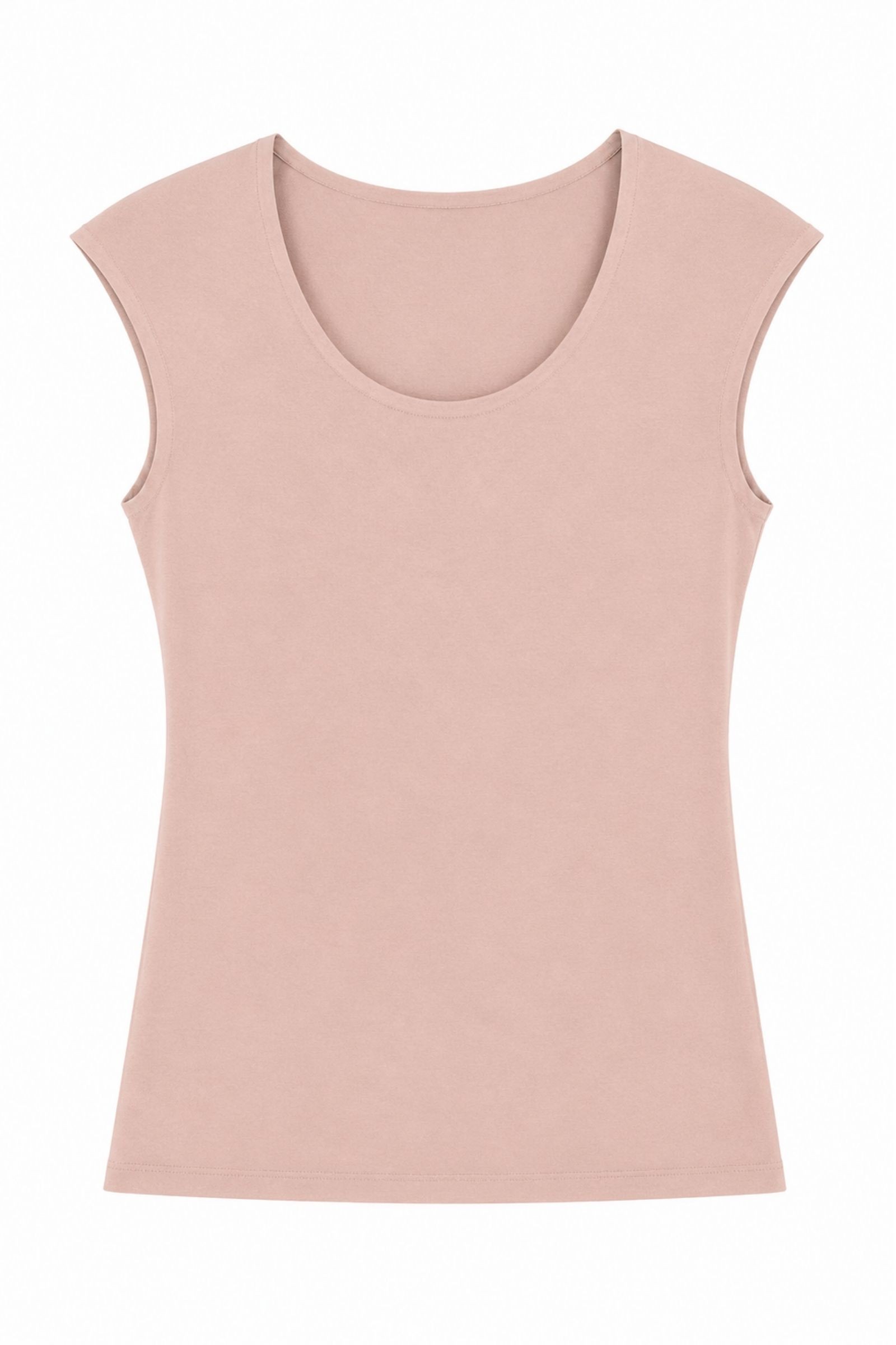 52 TOP BASIC IN VISCOSA TAGLIO VIVO - Rosa, TU