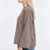 T-SHIRT OVERSIZE A MANICHE LUNGHE AMPIE - immagine 2