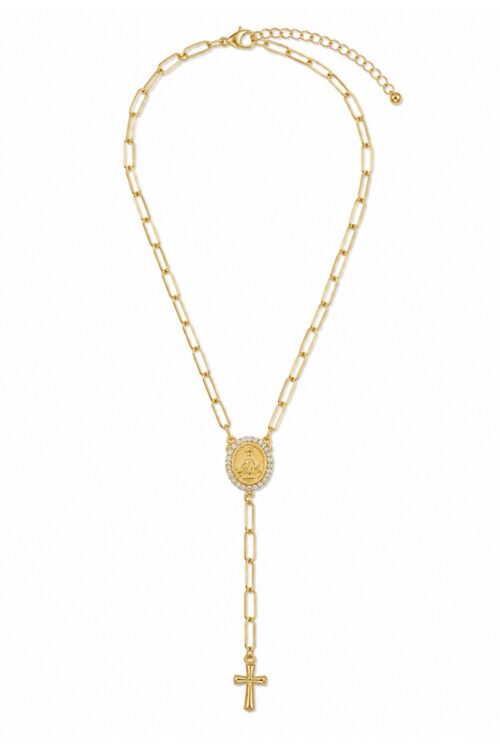 COLLANA ROSARIO CON CROCE