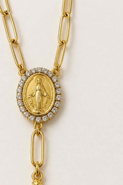 Alternative view of COLLANA ROSARIO CON CROCE