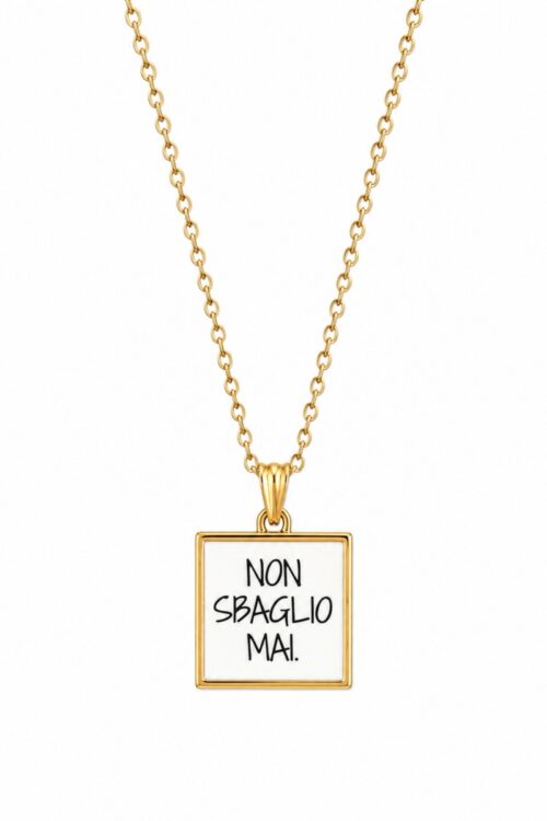 Alternative view of COLLANA CON CIONDOLO IN ACCIAIO